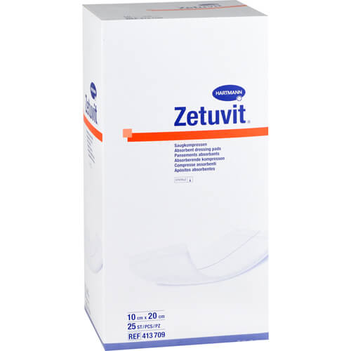 ZETUVIT Saugkompressen steril 10x20 cm ZETUVIT Saugkompressen steril 10x20 cm