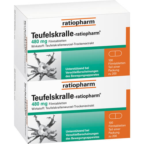 TEUFELSKRALLE-RATIOPHARM Filmtabletten TEUFELSKRALLE-RATIOPHARM Filmtabletten