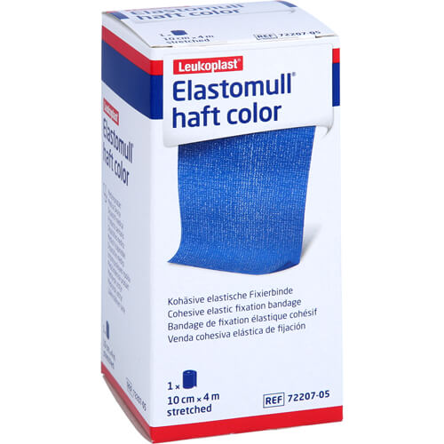 ELASTOMULL haft color 10 cmx4 m Fixierb.blau ELASTOMULL haft color 10 cmx4 m Fixierb.blau