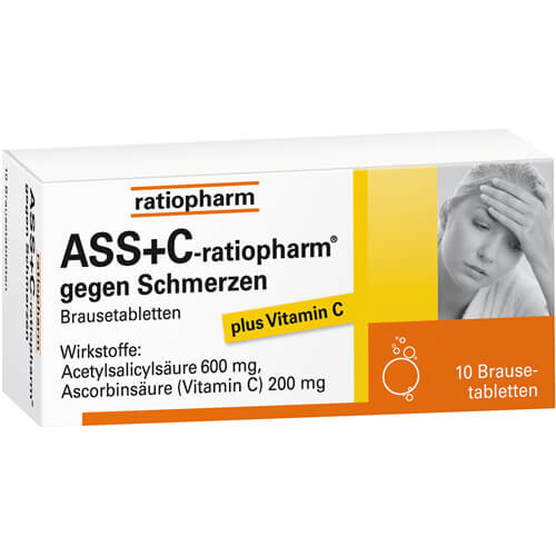 ASS + C-ratiopharm gegen Schmerzen Brausetabletten ASS + C-ratiopharm gegen Schmerzen Brausetabletten