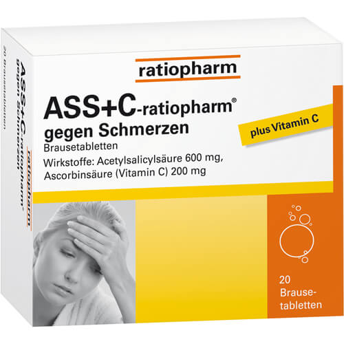 ASS + C-ratiopharm gegen Schmerzen Brausetabletten ASS + C-ratiopharm gegen Schmerzen Brausetabletten