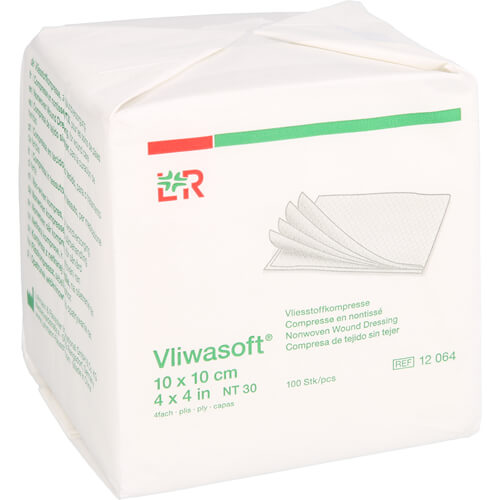 VLIWASOFT Vlieskompressen unsteril 10x10 cm 4l. VLIWASOFT Vlieskompressen unsteril 10x10 cm 4l.