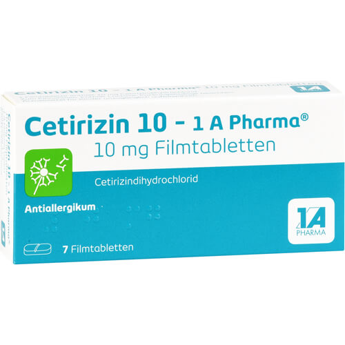 CETIRIZIN 10-1A Pharma Filmtabletten CETIRIZIN 10-1A Pharma Filmtabletten