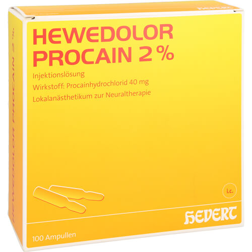 HEWEDOLOR Procain 2% Injektionslösung in Ampullen HEWEDOLOR Procain 2% Injektionslösung in Ampullen