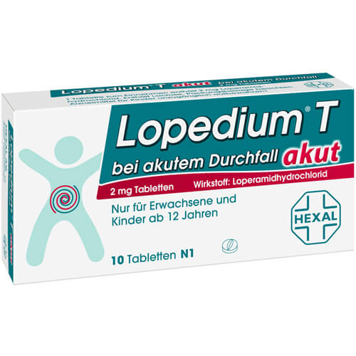 LOPEDIUM T akut bei akutem Durchfall Tabletten LOPEDIUM T akut bei akutem Durchfall Tabletten