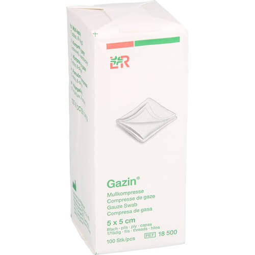 GAZIN Mullkomp.5x5 cm unsteril 8fach Op GAZIN Mullkomp.5x5 cm unsteril 8fach Op