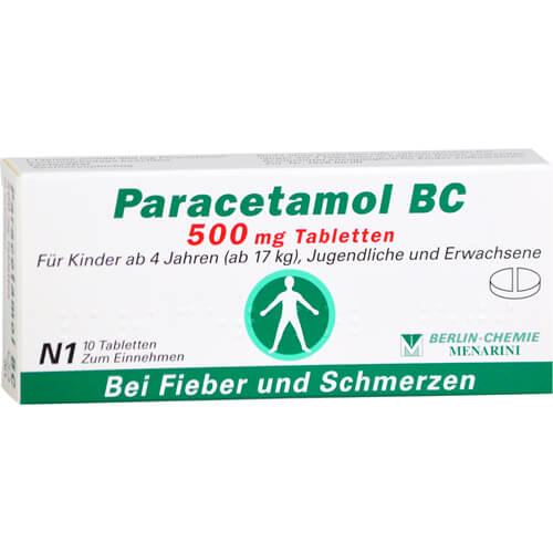 PARACETAMOL BC 500 mg Tabletten PARACETAMOL BC 500 mg Tabletten