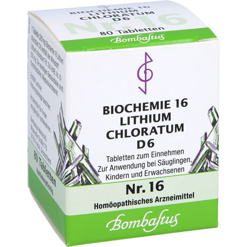 BIOCHEMIE 16 Lithium chloratum D 6 Tabletten BIOCHEMIE 16 Lithium chloratum D 6 Tabletten