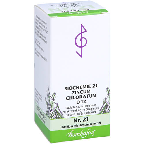 BIOCHEMIE 21 Zincum chloratum D 12 Tabletten BIOCHEMIE 21 Zincum chloratum D 12 Tabletten