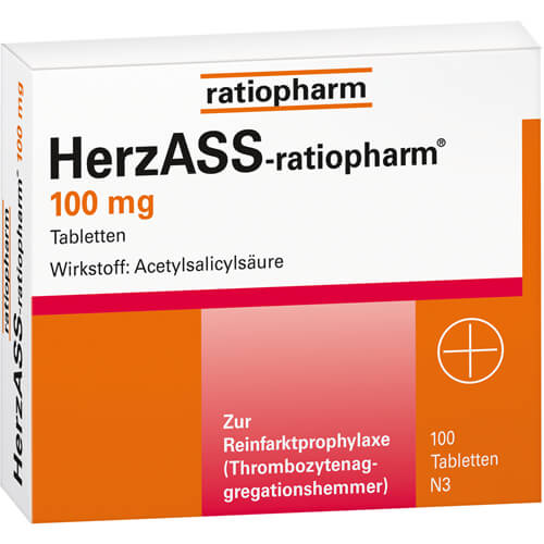 HERZASS-ratiopharm 100 mg Tabletten HERZASS-ratiopharm 100 mg Tabletten