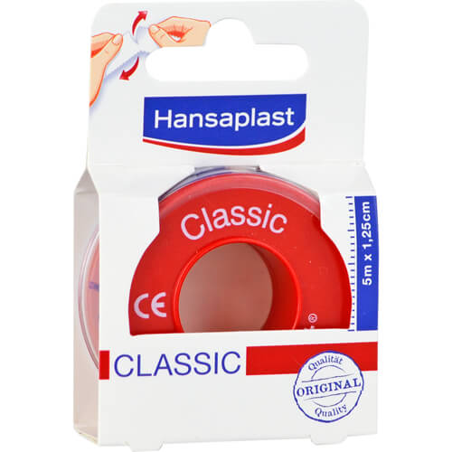 HANSAPLAST Fixierpfl.Classic 1,25 cmx5 m HANSAPLAST Fixierpfl.Classic 1,25 cmx5 m