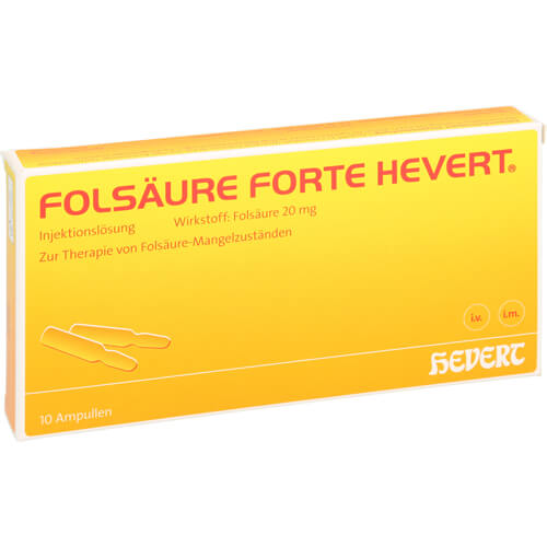 FOLSÄURE HEVERT forte Ampullen FOLSÄURE HEVERT forte Ampullen