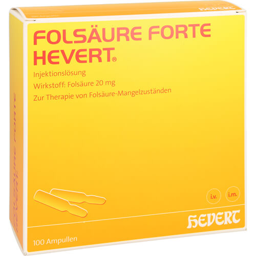 FOLSÄURE HEVERT forte Ampullen FOLSÄURE HEVERT forte Ampullen