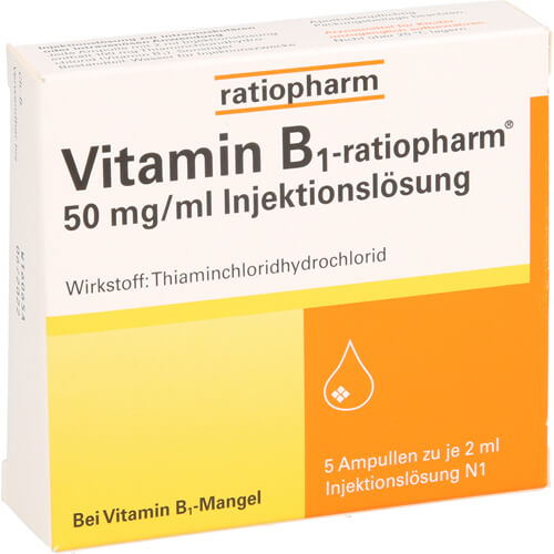 VITAMIN B1-RATIOPHARM 50 mg/ml Inj.Lsg.Ampullen VITAMIN B1-RATIOPHARM 50 mg/ml Inj.Lsg.Ampullen