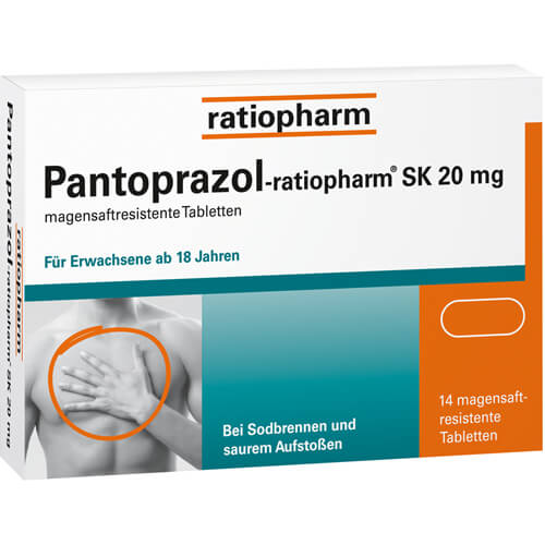 PANTOPRAZOL-ratiopharm SK 20 mg magensaftres.Tabl. PANTOPRAZOL-ratiopharm SK 20 mg magensaftres.Tabl.