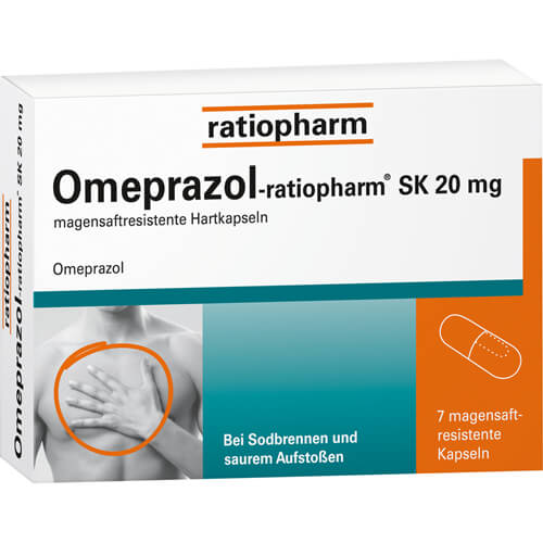 OMEPRAZOL-ratiopharm SK 20 mg magensaftr.Hartkaps. OMEPRAZOL-ratiopharm SK 20 mg magensaftr.Hartkaps.
