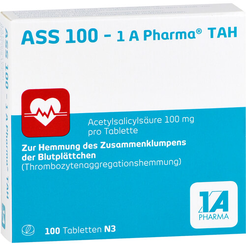 ASS 100-1A Pharma TAH Tabletten ASS 100-1A Pharma TAH Tabletten
