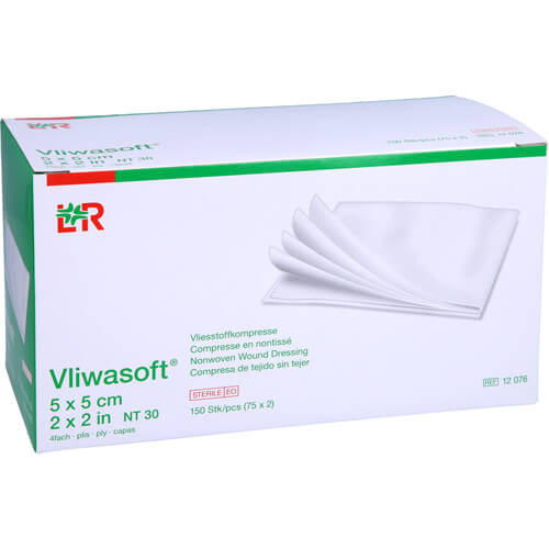 VLIWASOFT Vlieskompressen steril 5x5 cm 4l. VLIWASOFT Vlieskompressen steril 5x5 cm 4l.