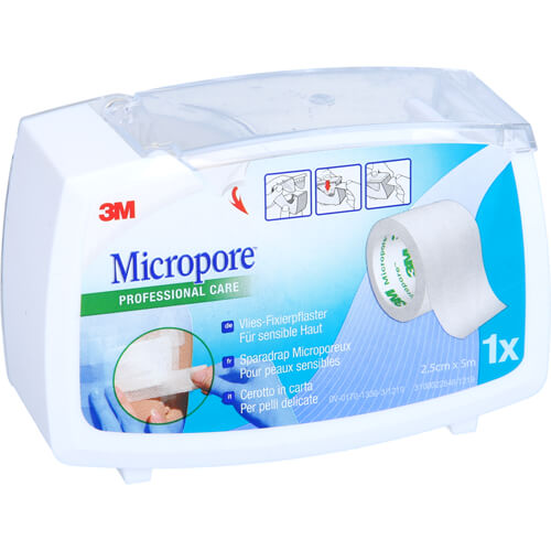 MICROPORE Vliespfl.2,5cmx5m m.Abr.1530NP-1SD MICROPORE Vliespfl.2,5cmx5m m.Abr.1530NP-1SD