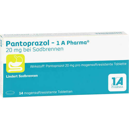 PANTOPRAZOL-1A Pharma 20mg bei Sodbrennen msr.Tab. PANTOPRAZOL-1A Pharma 20mg bei Sodbrennen msr.Tab.