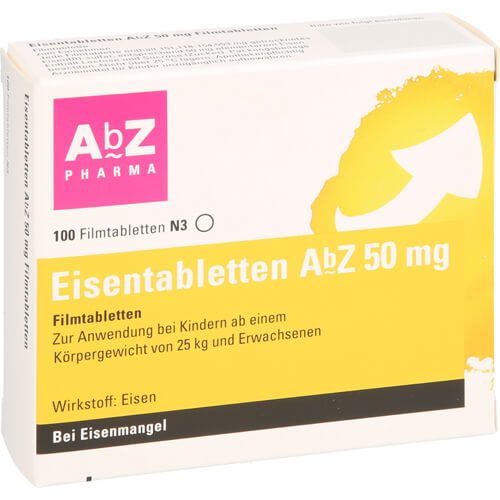 EISENTABLETTEN AbZ 50 mg Filmtabletten EISENTABLETTEN AbZ 50 mg Filmtabletten
