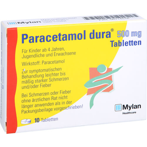 PARACETAMOL dura 500 mg Tabletten PARACETAMOL dura 500 mg Tabletten
