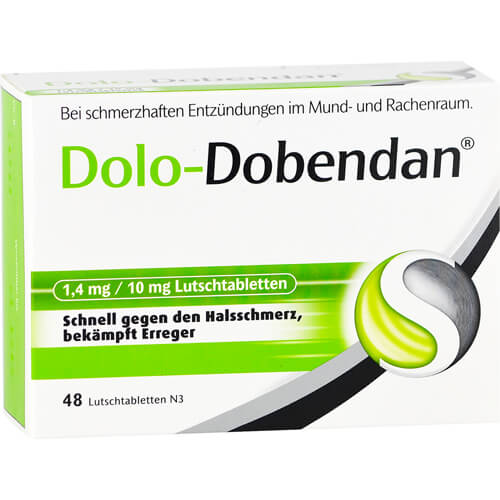 DOLO-DOBENDAN 1,4 mg/10 mg Lutschtabletten DOLO-DOBENDAN 1,4 mg/10 mg Lutschtabletten