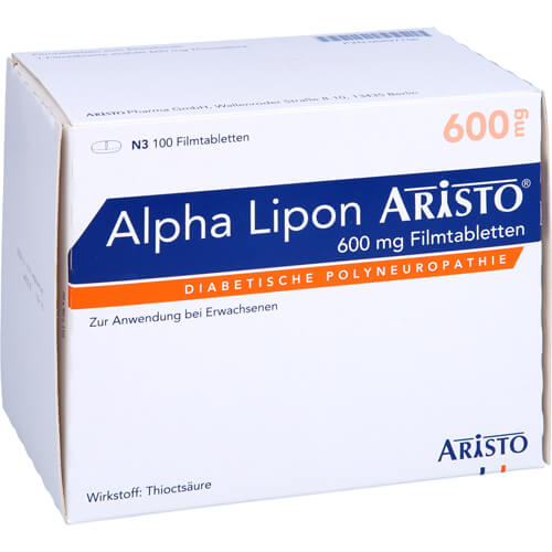ALPHA LIPON Aristo 600 mg Filmtabletten ALPHA LIPON Aristo 600 mg Filmtabletten