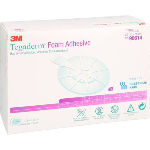 TEGADERM Foam Adhesive FK 6,9x7,6 cm oval 90614 TEGADERM Foam Adhesive FK 6,9x7,6 cm oval 90614