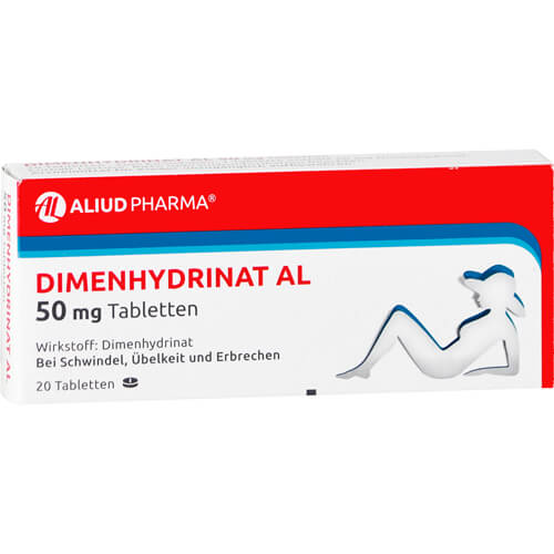 Dimenhydrinat AL 50 mg Tabletten bei Übelkeit und Erbrechen und Schwindel Dimenhydrinat AL 50 mg Tabletten bei Übelkeit und Erbrechen und Schwindel