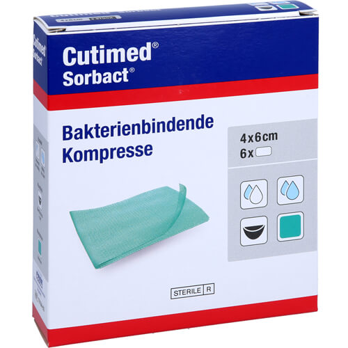 CUTIMED Sorbact Kompressen 4x6 cm CUTIMED Sorbact Kompressen 4x6 cm