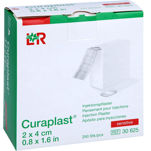CURAPLAST Inj.-Pflaster sensitiv 2x4 cm CURAPLAST Inj.-Pflaster sensitiv 2x4 cm