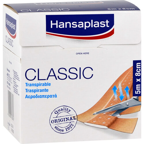 HANSAPLAST Classic Pflaster 8 cmx5 m HANSAPLAST Classic Pflaster 8 cmx5 m