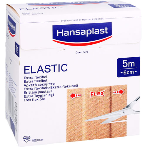 HANSAPLAST Elastic Pflaster 6 cmx5 m HANSAPLAST Elastic Pflaster 6 cmx5 m
