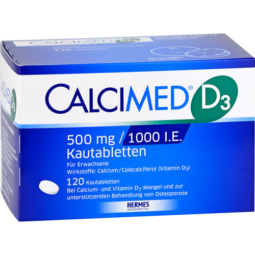 CALCIMED D3 500 mg/1000 I.E. Kautabletten CALCIMED D3 500 mg/1000 I.E. Kautabletten