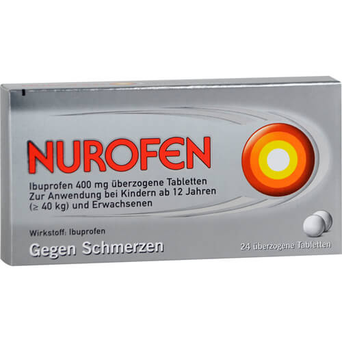 NUROFEN Ibuprofen 400 mg überzogene Tabletten NUROFEN Ibuprofen 400 mg überzogene Tabletten