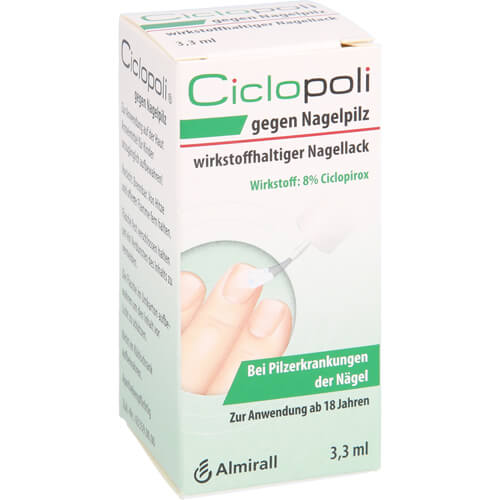 CICLOPOLI gegen Nagelpilz wirkstoffhalt.Nagellack CICLOPOLI gegen Nagelpilz wirkstoffhalt.Nagellack