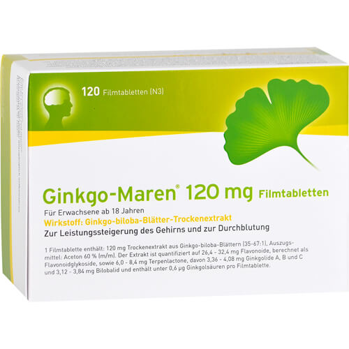 GINKGO-MAREN 120 mg Filmtabletten GINKGO-MAREN 120 mg Filmtabletten