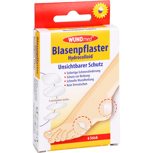 BLASENPFLASTER hydrocolloid 4 Größen transparent BLASENPFLASTER hydrocolloid 4 Größen transparent