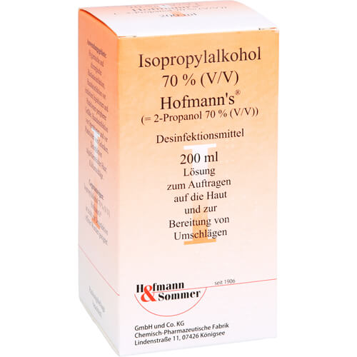 ISOPROPYLALKOHOL 70% V/V Hofmann's ISOPROPYLALKOHOL 70% V/V Hofmann's