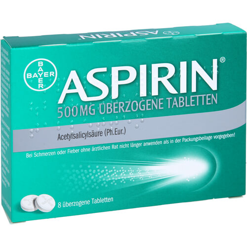 ASPIRIN 500 mg überzogene Tabletten ASPIRIN 500 mg überzogene Tabletten
