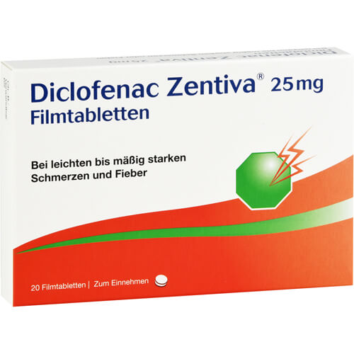 DICLOFENAC Zentiva 25 mg Filmtabletten DICLOFENAC Zentiva 25 mg Filmtabletten