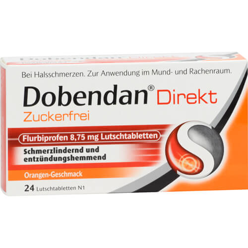 DOBENDAN Direkt zuckerfrei Flurbiprofen 8,75mg Lut DOBENDAN Direkt zuckerfrei Flurbiprofen 8,75mg Lut