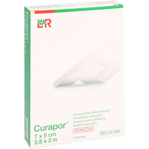 CURAPOR Wundverband steril chirurgisch 5x7 cm CURAPOR Wundverband steril chirurgisch 5x7 cm