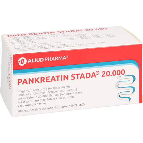 Pankreatin Stada 20.000 bei exokriner Pankreainsuffizienz Pankreatin Stada 20.000 bei exokriner Pankreainsuffizienz