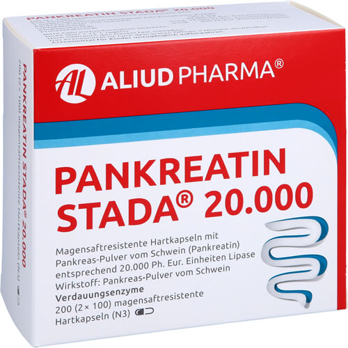 Pankreatin Stada 20.000 bei exokriner Pankreainsuffizienz Pankreatin Stada 20.000 bei exokriner Pankreainsuffizienz