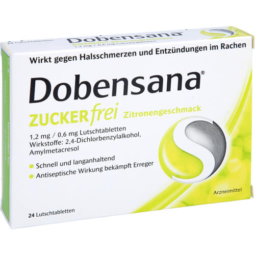 DOBENSANA zuckerfrei Zitronengesc.1,2mg/0,6mg Lut. DOBENSANA zuckerfrei Zitronengesc.1,2mg/0,6mg Lut.