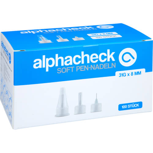ALPHACHECK soft Pen-Nadeln 31 Gx8 mm ALPHACHECK soft Pen-Nadeln 31 Gx8 mm
