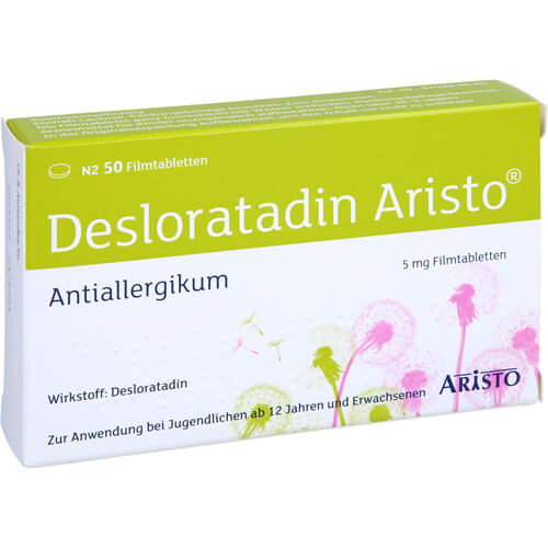 DESLORATADIN Aristo 5 mg Filmtabletten DESLORATADIN Aristo 5 mg Filmtabletten