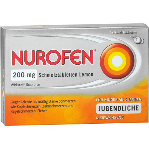 NUROFEN 200 mg Schmelztabletten Lemon NUROFEN 200 mg Schmelztabletten Lemon